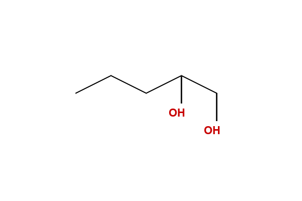 1,2-Pentanediol chemical structure, CAS 5343-92-0