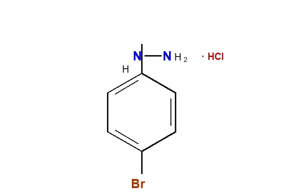 4-Bromophenylhydrazine Hydrochloride chemical structure, CAS 41931-18-4